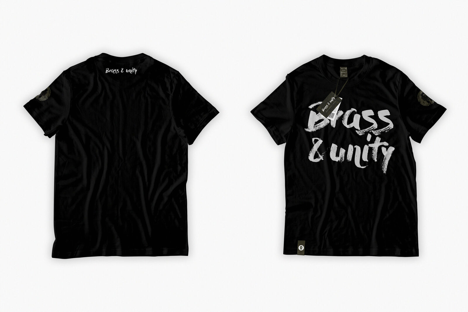 Brass & Unity swag design: shirts
