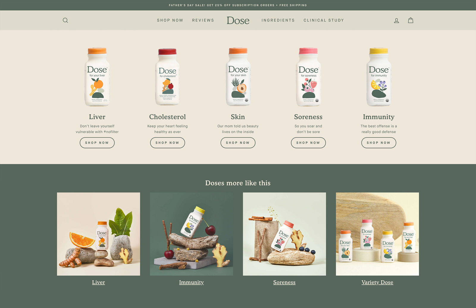 Dose ecommerce site 3
