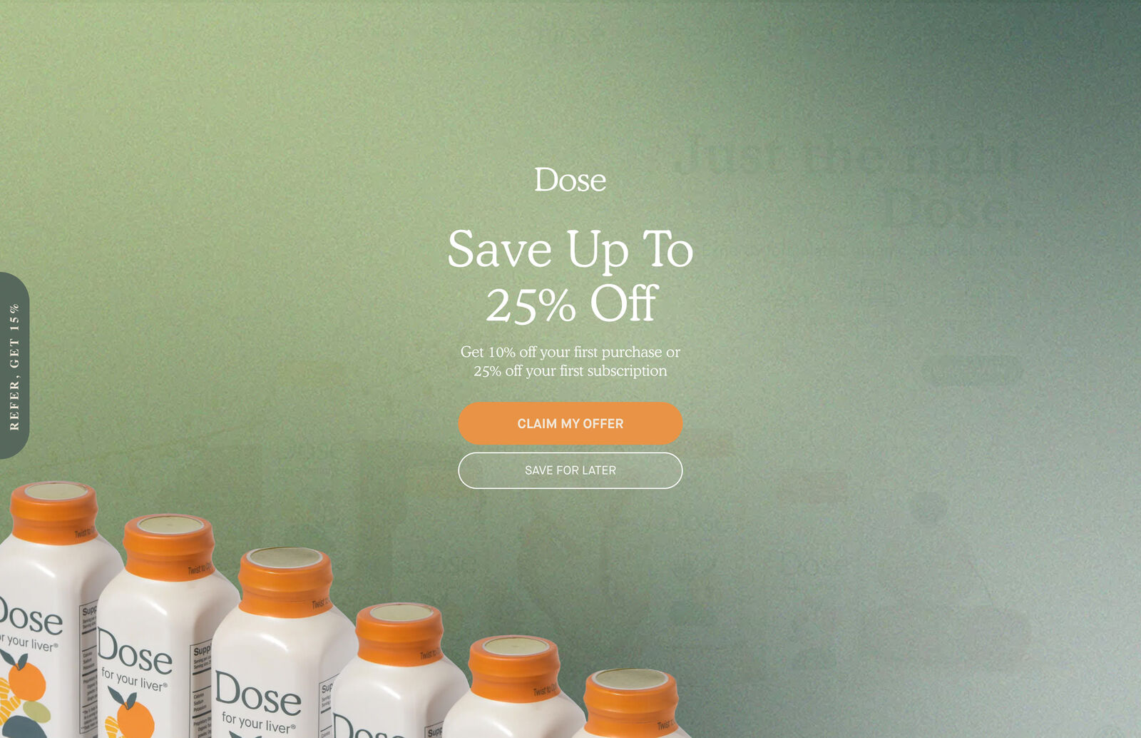 Dose ecommerce site 4