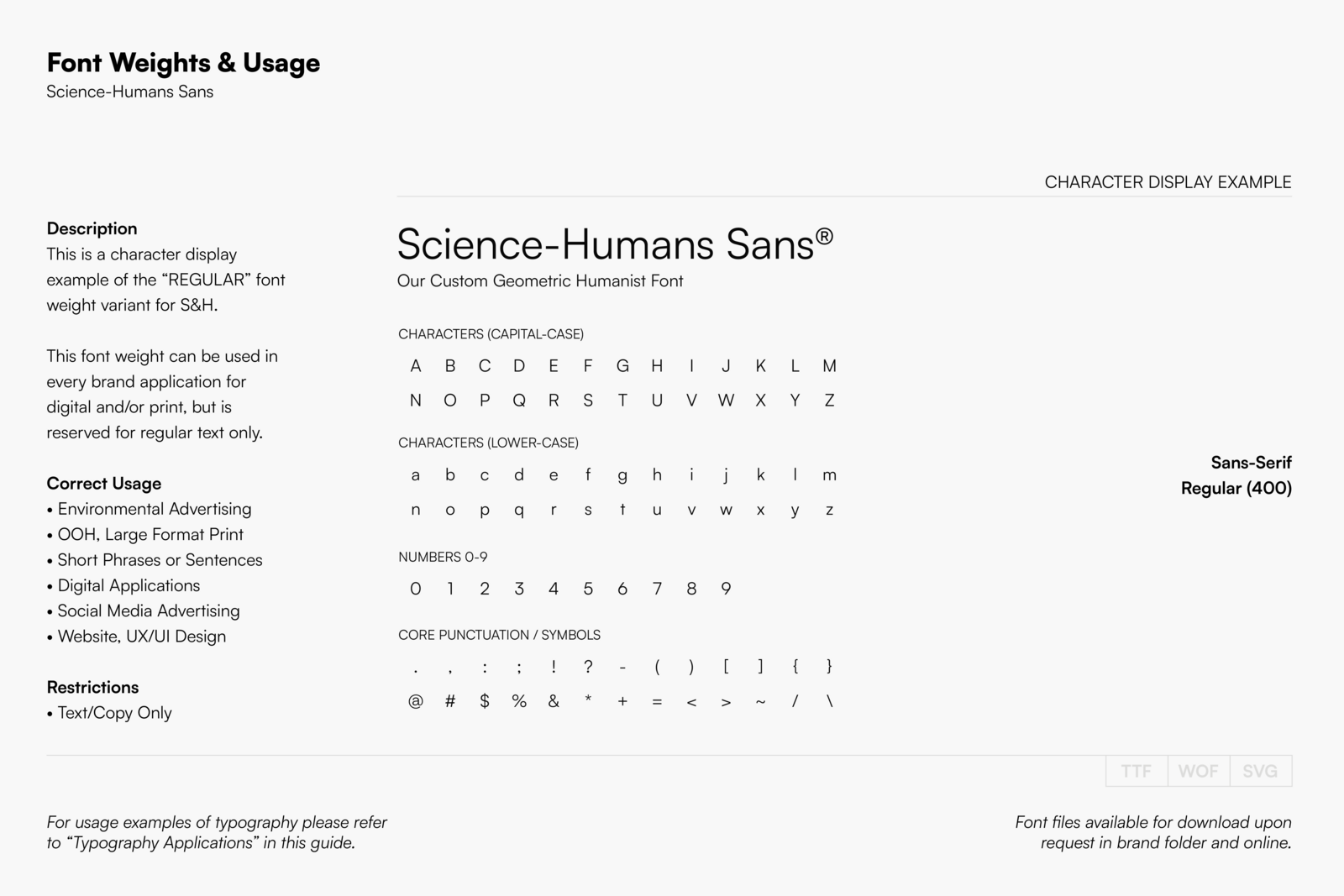 Science & Humans identity system 6